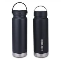 Melna vakuuma termiskā ūdens pudele