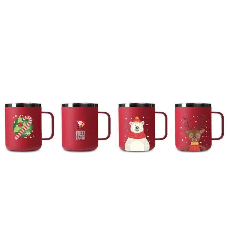 Nerūsējošā tērauda ūdens pudeļu pulvera pārklāta krūze